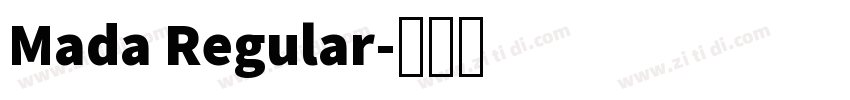 Mada Regular字体转换